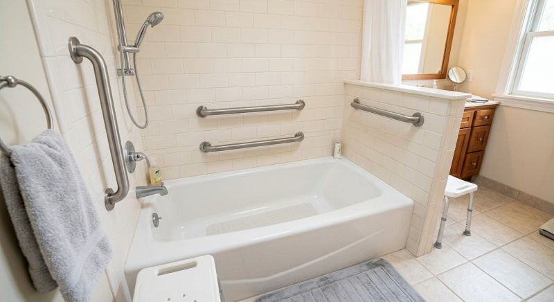 Handicap Bathtub Installation detail